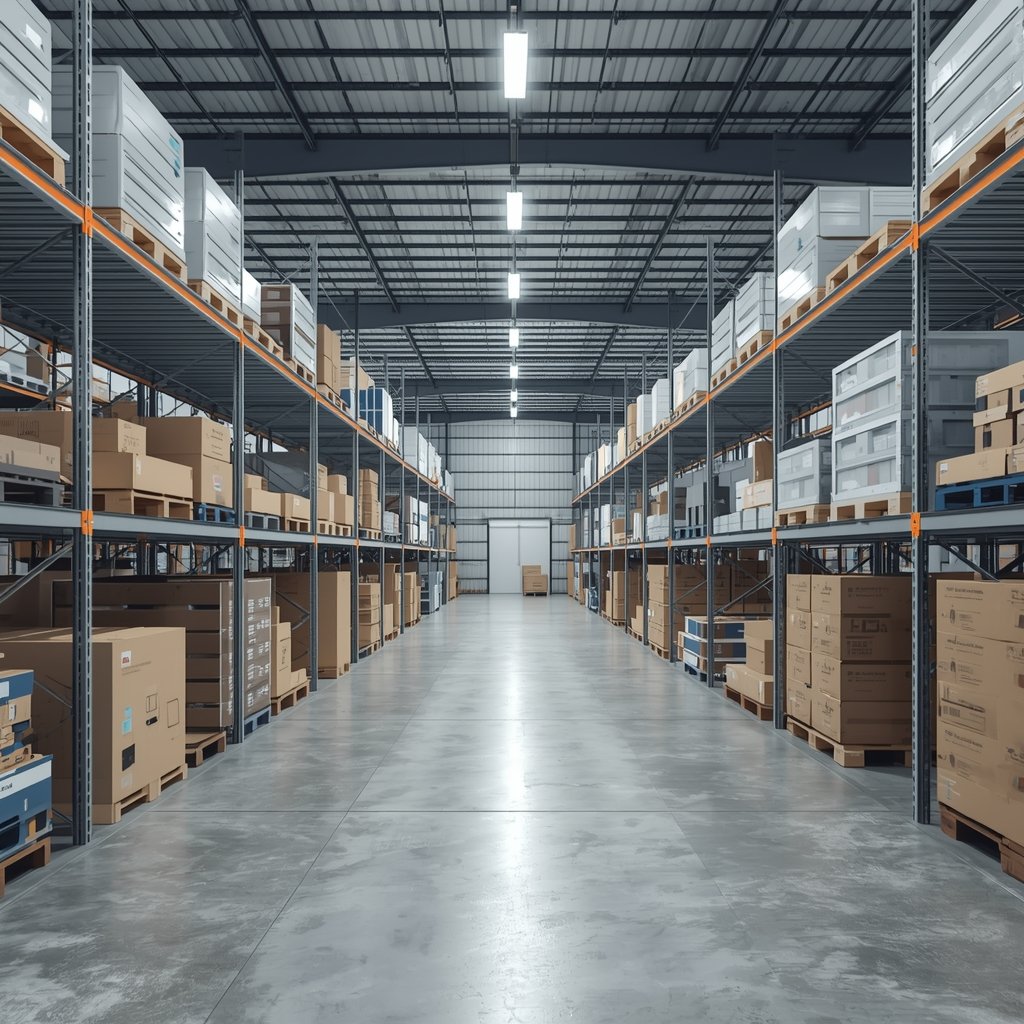 مستودعات تخزين منظمة ومرتبة