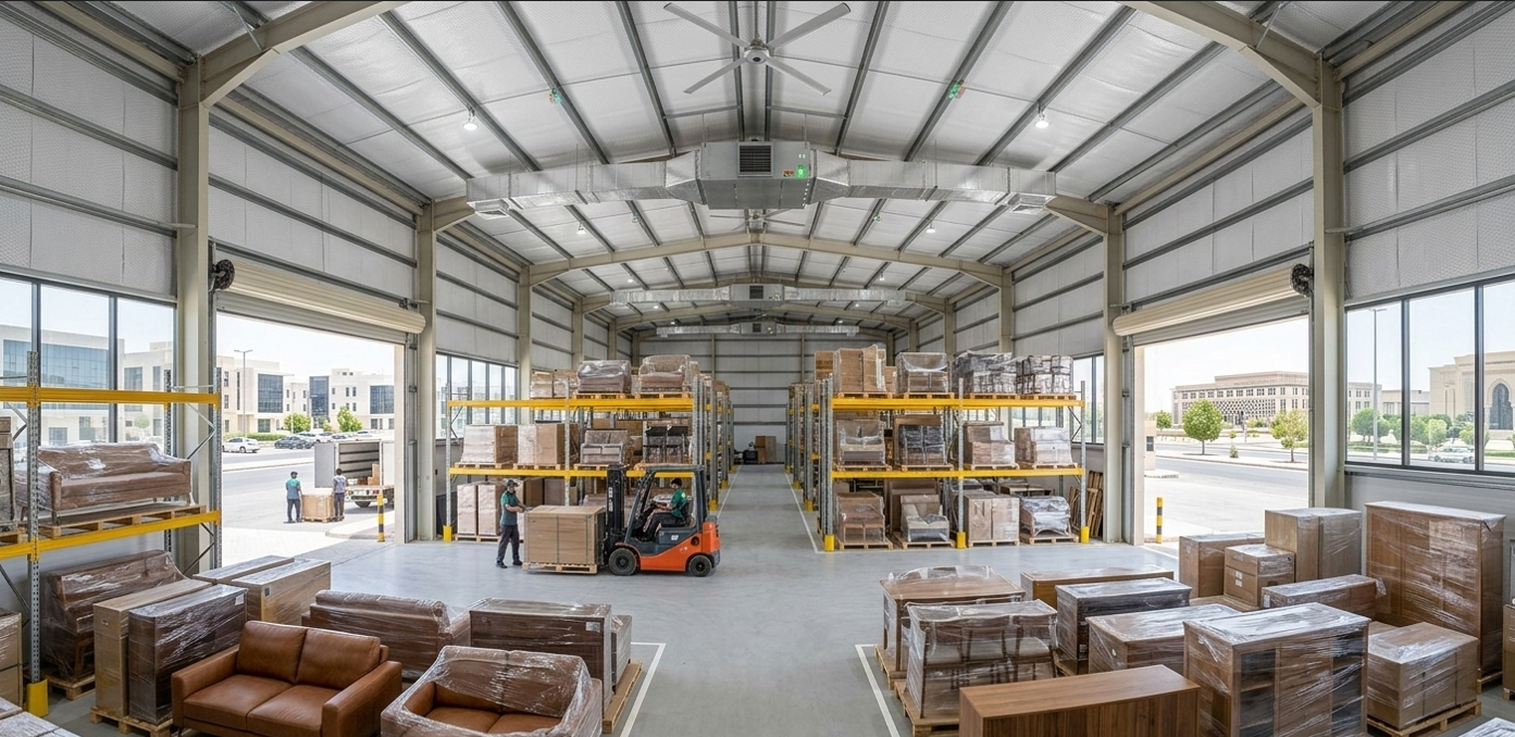 مستودعات تخزين مكيفة في حي النرجس - لؤلؤة المستقبل